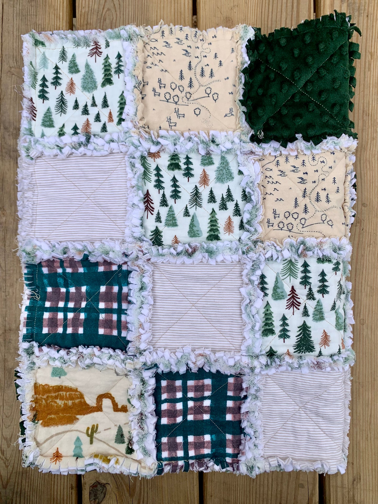 Outside Adventures Baby Rag Quilt
