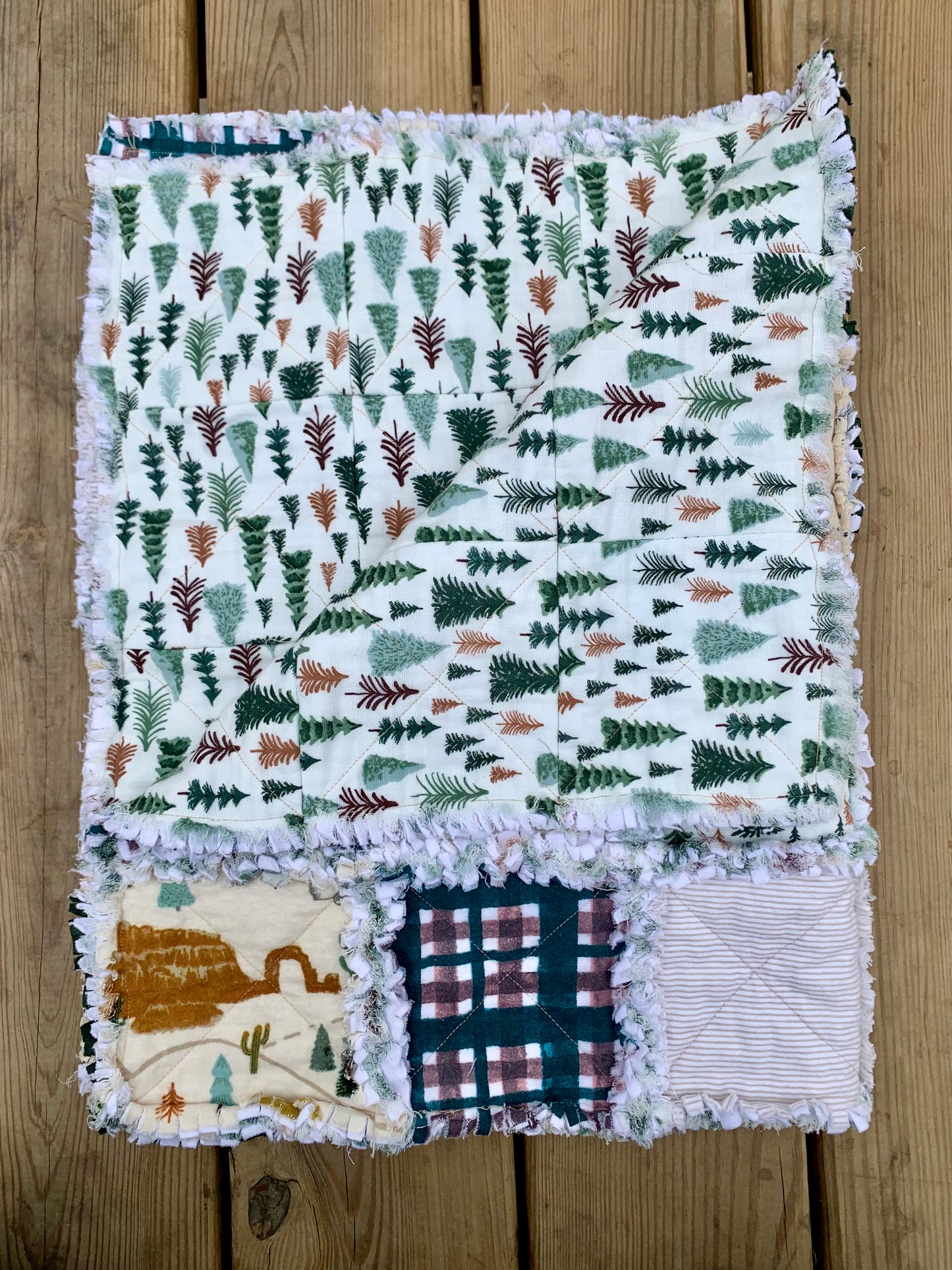 Outside Adventures Baby Rag Quilt