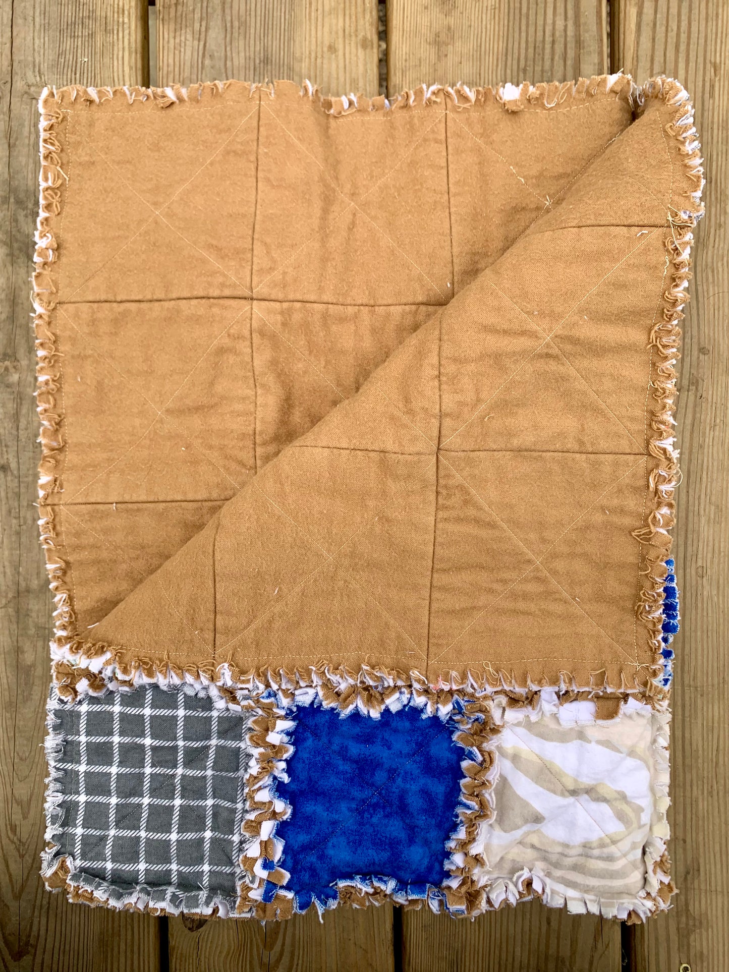 Dino Stomp Baby Rag Quilt